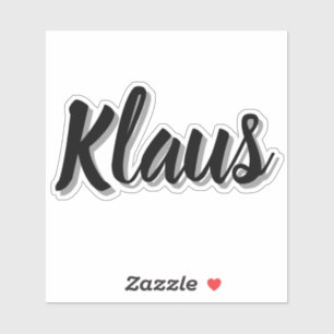 Adesivo Klaus Mens Name