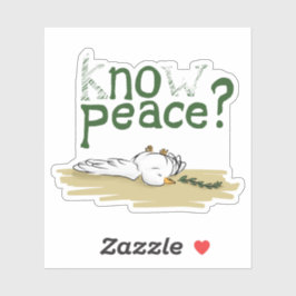 Adesivo Know Peace Civil Rights Activist Sticker