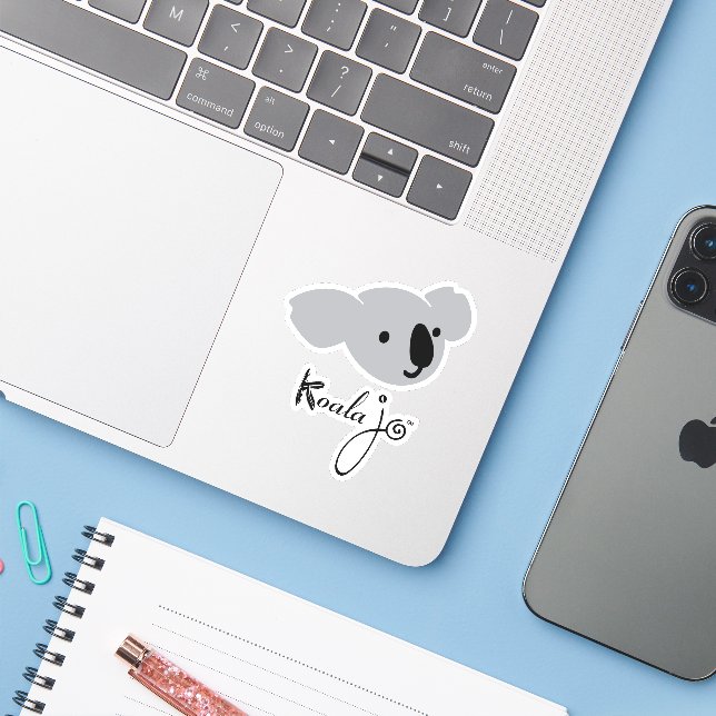 Adesivo Koala Jo Cutout Sticker (Notebook com iPhone)