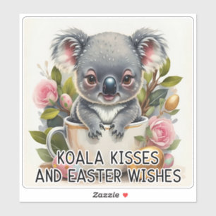 Adesivo Koala Kisses E Desejos De Páscoa - Páscoa Sticker