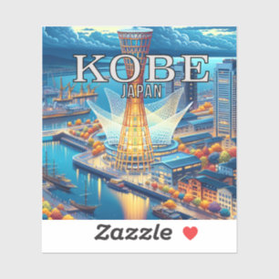 Adesivo Kobe Japan 3 Inch Vinyl Sticker