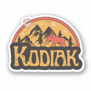 Adesivo Kodiak, Alaska Sticker