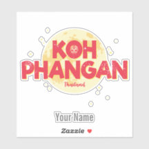 Koh Phangan com a ilha de colheita de lua Tailândi