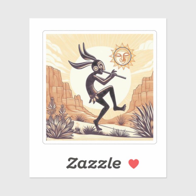 Adesivo Kokopelli (Folha)