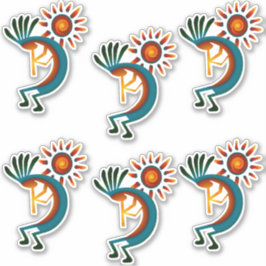 Adesivo Kokopelli com Sun Group of 6 Vinyl