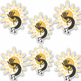 Adesivo Kokopelli Dourado Sun Group 6 Vinyl Sticker