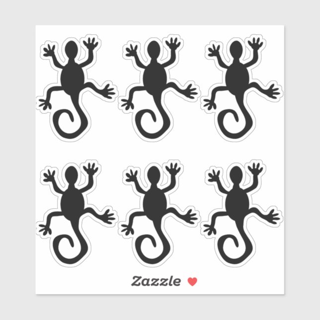 Adesivo Kokopelli Lizard Silhouette Crafting Set Vinyl (Folha)