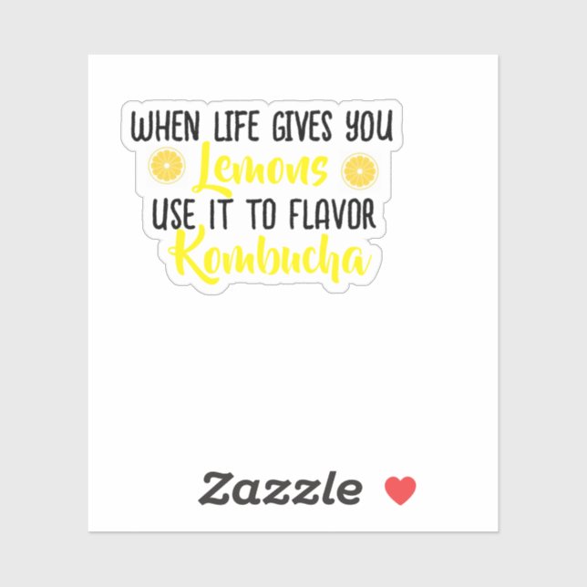 Adesivo KombuchaLemons-Vinil Sticker (Folha)