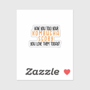 Adesivo KombuchaScobyLove-Vinyl Sticker
