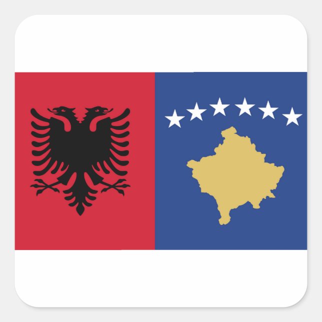 adesivo kosovo & albania (Frente)
