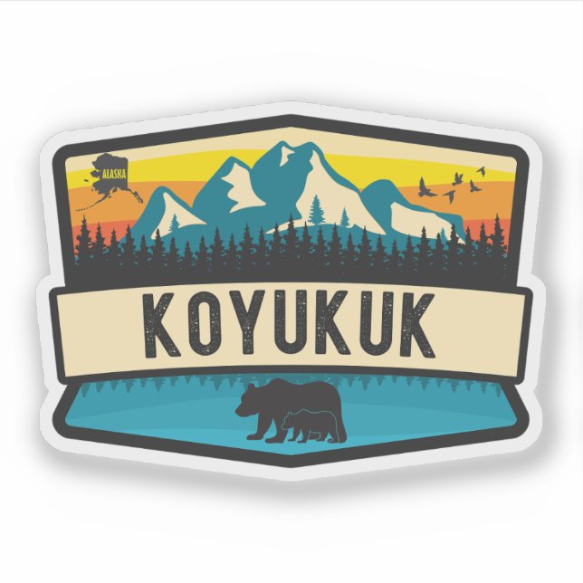 Adesivo Koyukuk, Alasca (Frente)