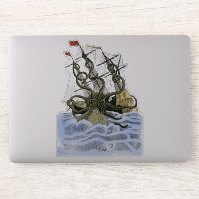 Adesivo Kracken Transparente (Computador)