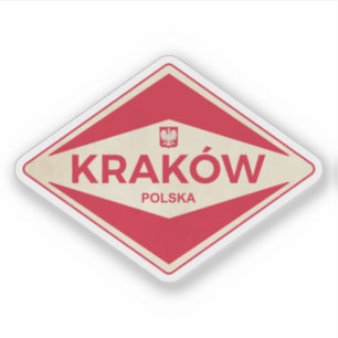 Adesivo Kraków Polônia Vintage