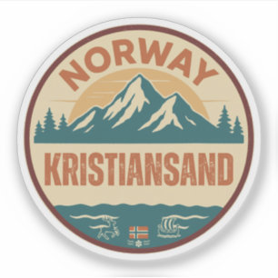 Adesivo Kristiansand, Norge Noruega