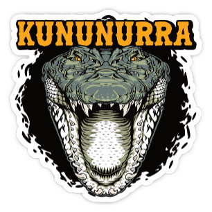 Adesivo Kununurra, Vinheta Crocodilo da Austrália Ocidenta