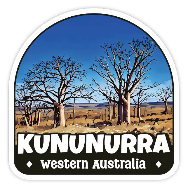 Adesivo Kununurra, Vinheta da Austrália Ocidental (Kununurra Western Australia scenic arch sticker)