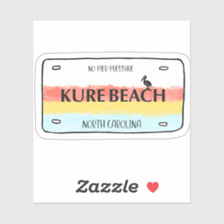 Adesivo Kure Beach Licate Plate Vinyl Sticker