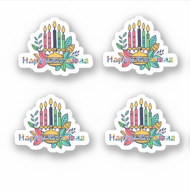 Adesivo Kwanzaa Candlestick (Frente)