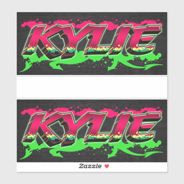 Adesivo Kylie Vorname Name Graffiti Aufkleber Sticker (Folha)