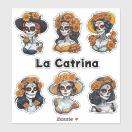 Adesivo La Catrina Custom-Cut Vinyl Sticker