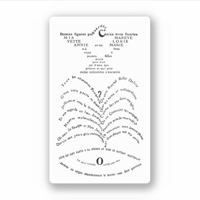 Adesivo La Colombe poignardée le Jet d’eau (Frente)