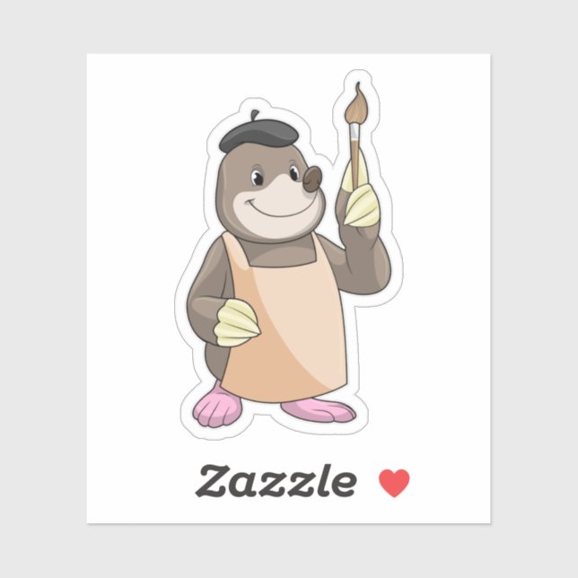 Adesivo Lã como Pintor com Pintor (Folha)