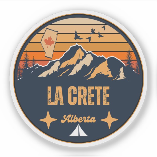 Adesivo La Crete, Alberta (Frente)