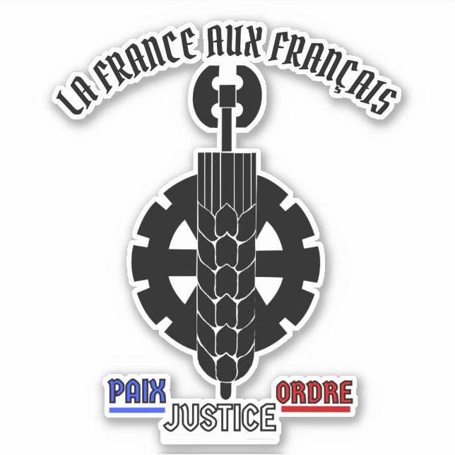 ADESIVO LA FRANCE AUX FRANÇAIS (Frente)