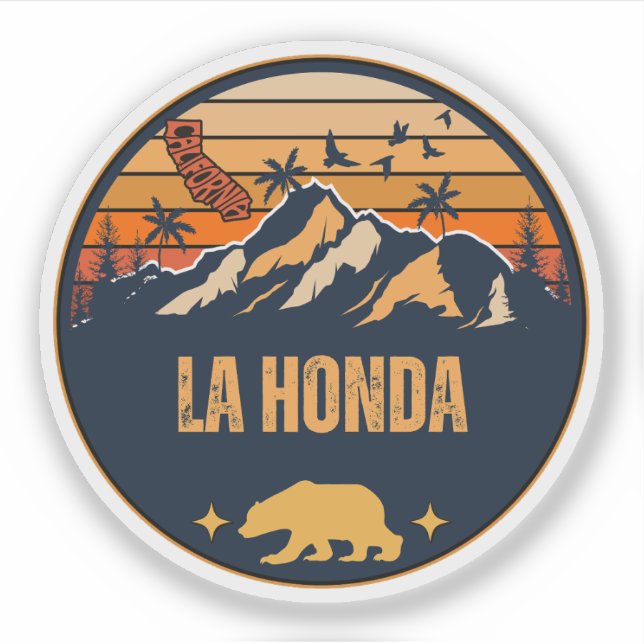 Adesivo La Honda, Califórnia (Frente)