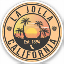 La Jolla California Vintage Palm Trees Souvenirs