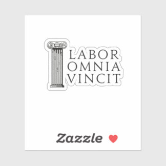 Adesivo Labor Omnia Vincit (Conquistas de Trabalho Todos)