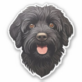 Adesivo Labradoodle Black Dog