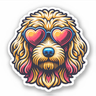 Adesivo Labradoodle Vinyl Dog Sticker