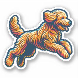 Adesivo Labradoodle Vinyl Dog Sticker