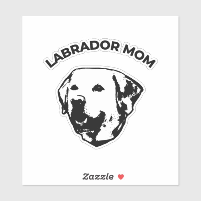 Adesivo Labrador Mãe Sticker (Folha)