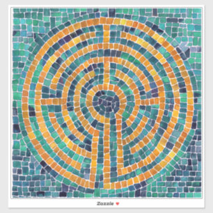 Adesivo LABYRINTH II 14x14 Vinheta