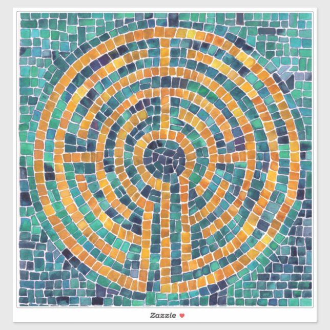 Adesivo LABYRINTH II 14x14 Vinheta (Folha)