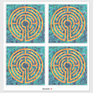 Adesivo LABYRINTH II vinil Sticker 14" (4 Pequenas)