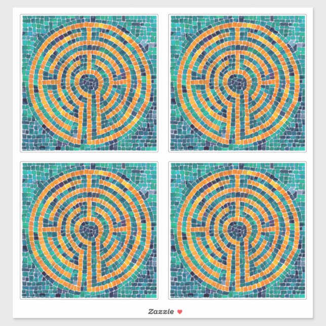 Adesivo LABYRINTH II vinil Sticker 14" (4 Pequenas) (Folha)