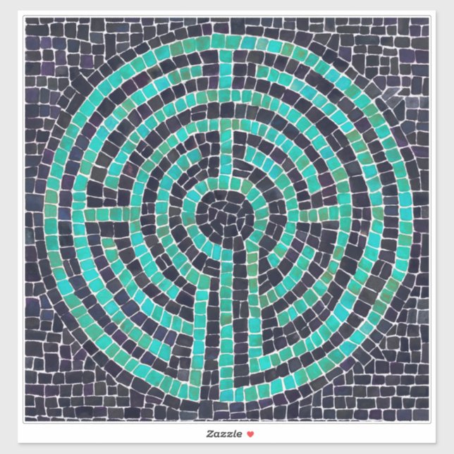 Adesivo LABYRINTH III 14x14 Vinheta de vinilo (Folha)