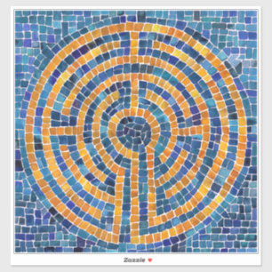 Adesivo LABYRINTH IV 14x14 Vinheta de vinilo