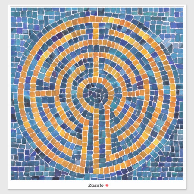 Adesivo LABYRINTH IV 14x14 Vinheta de vinilo (Folha)