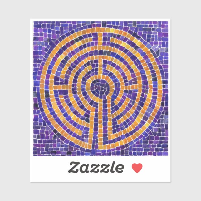 Adesivo LABYRINTH MOSAIC 3x3 Vinheta (Folha)