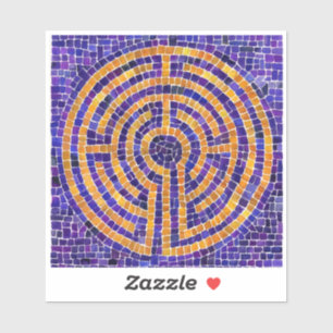 Adesivo LABYRINTH MOSAIC 4x4 Vinheta de vinilo
