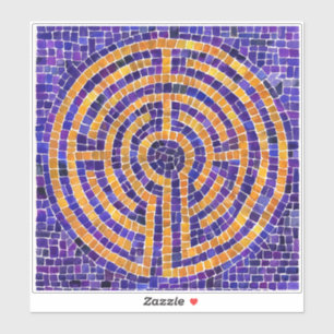 Adesivo LABYRINTH MOSAIC 8x8 Vinheta de vinilo