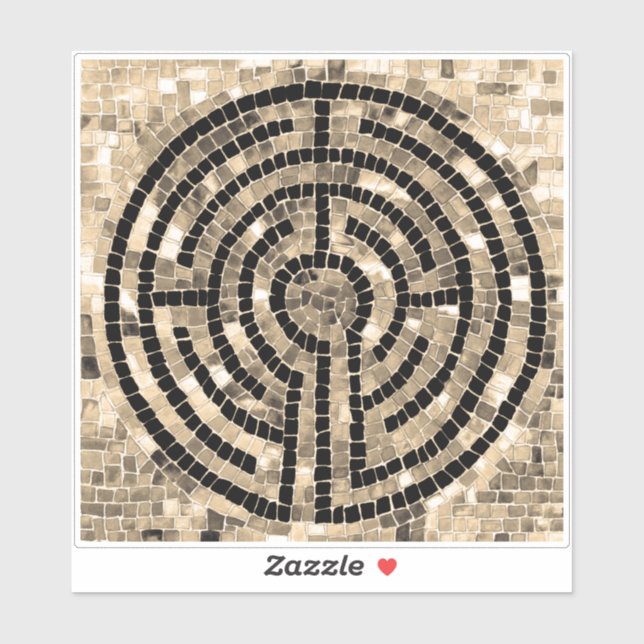 Adesivo LABYRINTH V 6x6 vinil Sticker (Folha)
