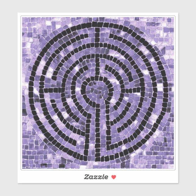 Adesivo LABYRINTH VI 8x8 Vinheta de vinilo (Folha)