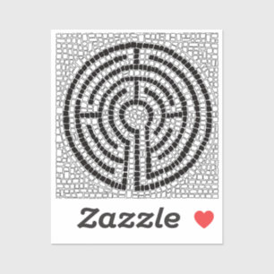 Adesivo LABYRINTH VII 2x2 Vinheta de vinilo