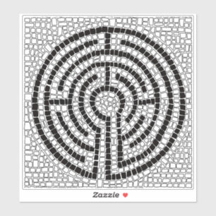 Adesivo LABYRINTH VII 8x8 Vinheta de vinilo