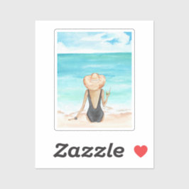 Adesivo ladie na praia